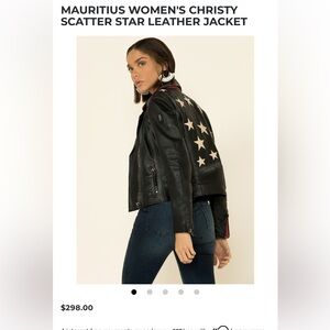 MAURITIUS Star Leather Jacket